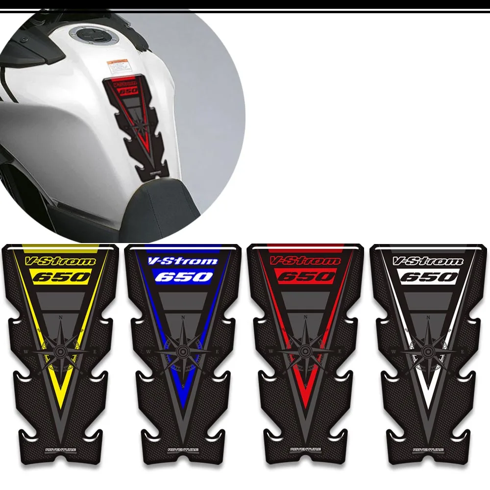 Motorcycle For Suzuki V STROM DL650XT Tank Pad Protection Stickers Fuel Oil Kit Adventure 2018 2019 2020 2021 2022  ﻿ - view 2