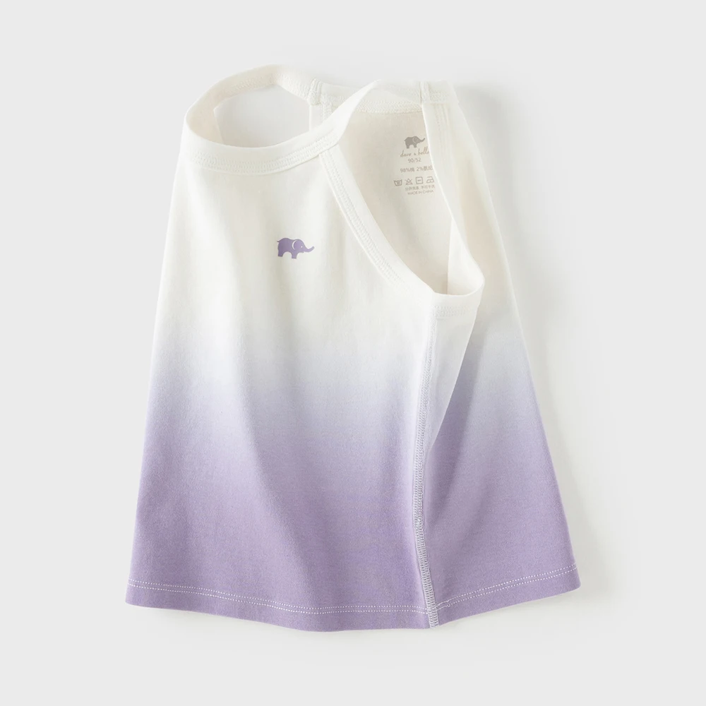 Dave Bella Children Summer Vest Girls Camisoles Boys Tanks Tops Sleeveless Casual Lovely Antibacterial Bottoming Shirt DB2261091