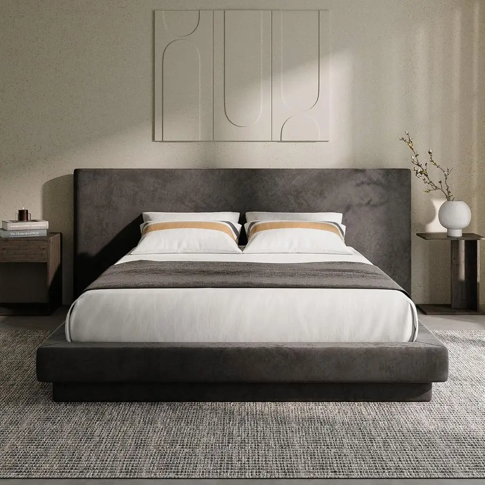 

Queen Size Cloud Bed with Extra Wide Slat, 5-Inch Foam Cushion, Easy Assembly, No Box Spring Needed
