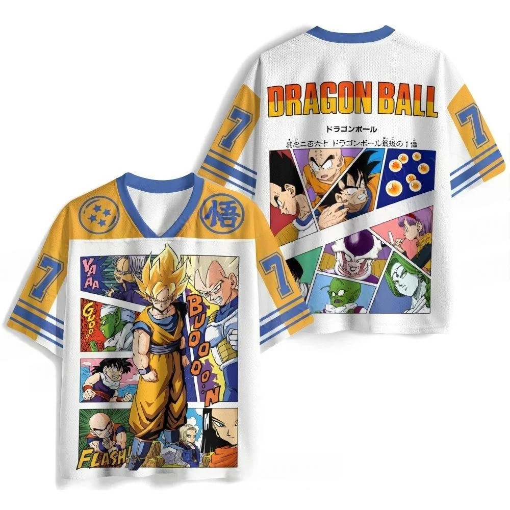 Classic Dragon Ball Z, Multi Super Saiyan Comic Storyboard 3D Printing, Anime Sports Leisure Men's and Women's T-shirts