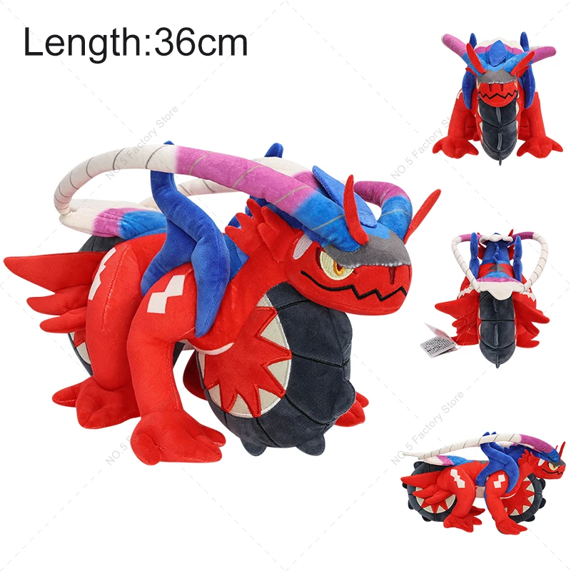 Pokemon Plush Toy Scarlet and Violet Koraidon Miraidon Stuffed Animal Toy Anime Pocket Monsters Peluche Doll Xmas Gifts