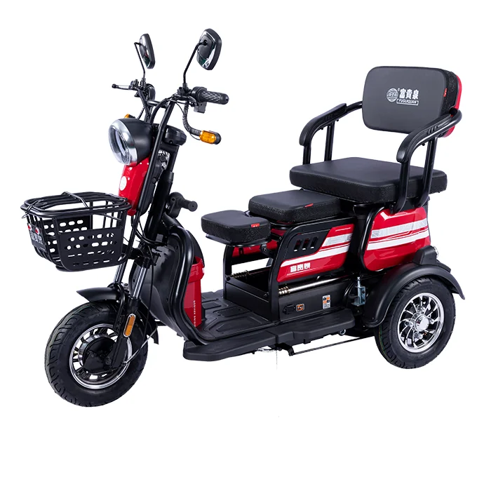 48V 500W Adult Folding Electric Tricycle Leisure Electric Tricycle