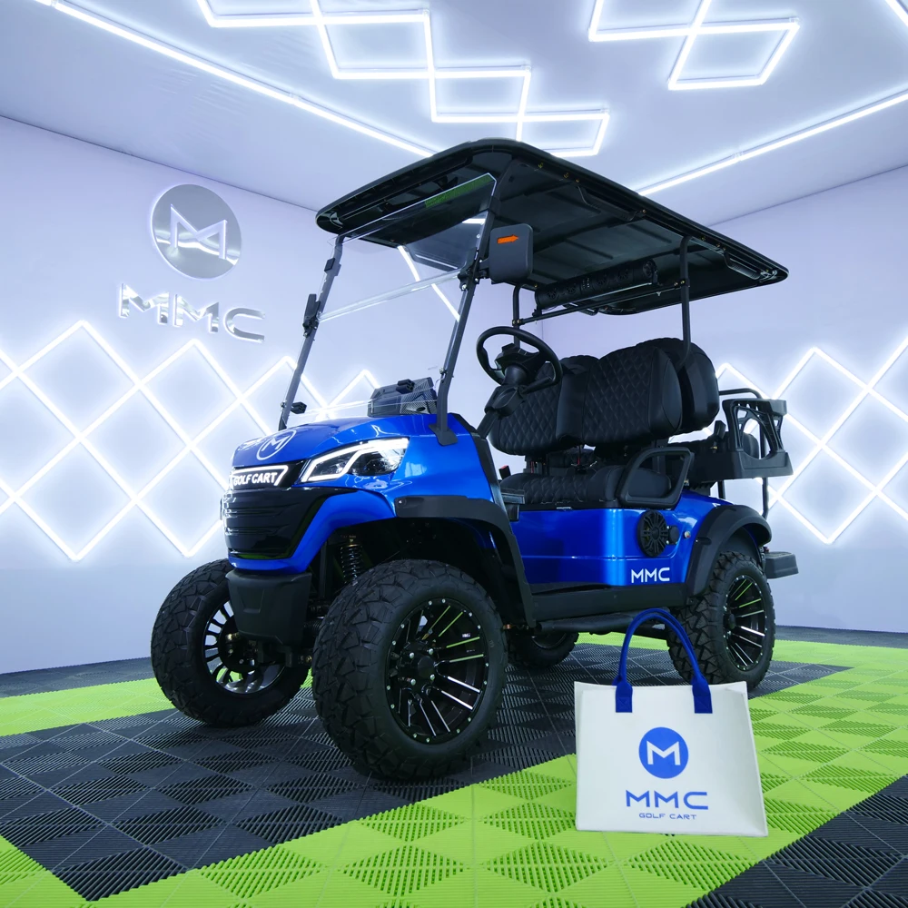 Good Price 48v/72v Lithium Battery Golf Club Cart 2/4/6 Seats Golf Buggy Hunting Cart Karts Car with Four Wheel Drive Disc Brake