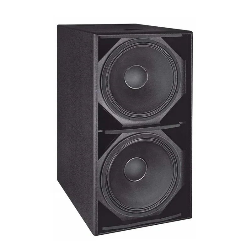 MORIN Dual 18 Inch 18mm HD MDF Environmental Harden Painted Aluminum Cone Subwoofer Professional Passive Line Array Speaker