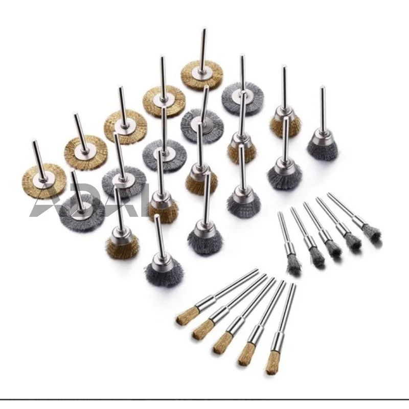 

30PC60PC steel wire brush rust removal, cleaning and burring, precision machining, wear-resistant and durable