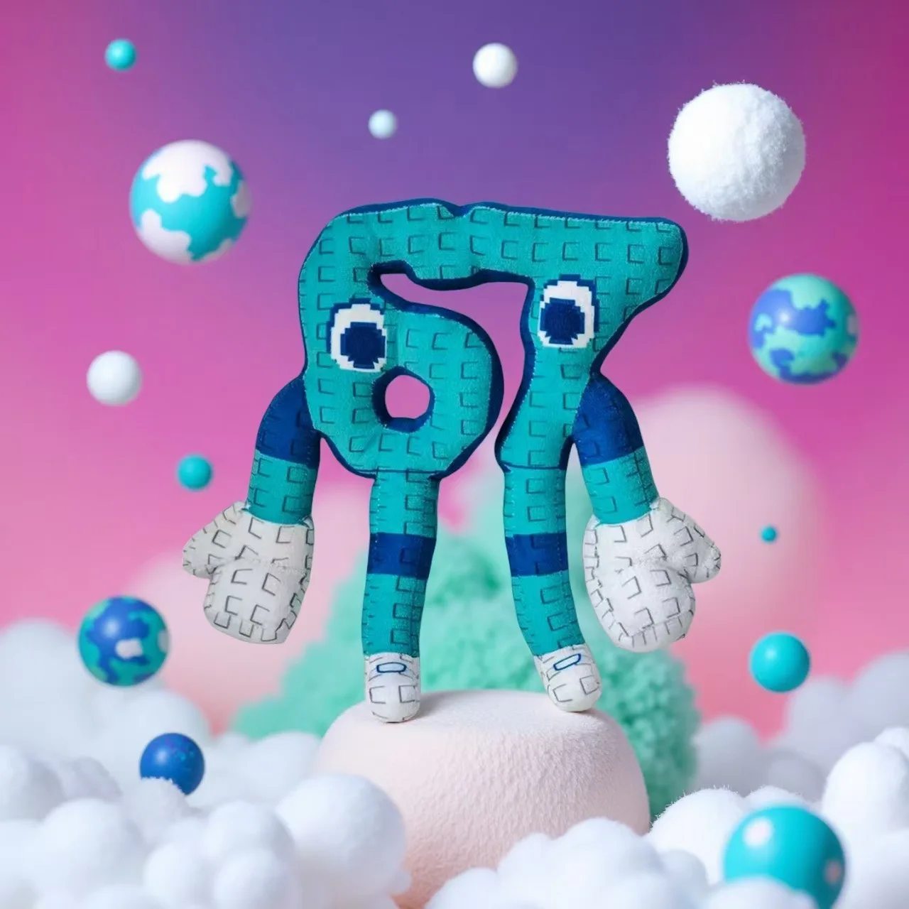 25cm Steal A Brainrot Blue Nr. 67 Plüschtier Anime Spiel Peripheriegeräte Niedliches Haus Gefüllte Puppe Spielzeug Kinder Weihnachten Geburtstagsgeschenke