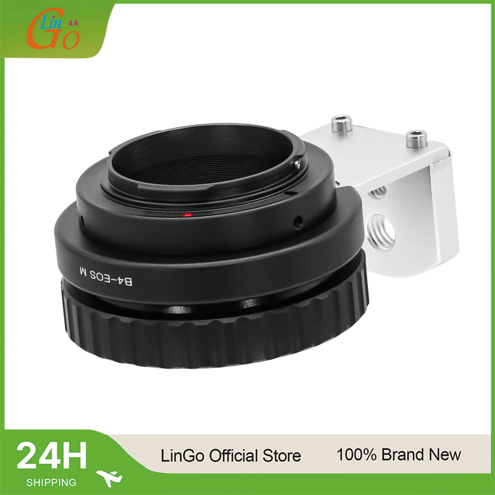 LinGo B4-EOS M Adapter Ring For B4 2/3" Mount Lens And For Canon EOS EF-M Mount Camera EOS M M10 M100 M2 M3 M6 M62 M5 M50 view 6
