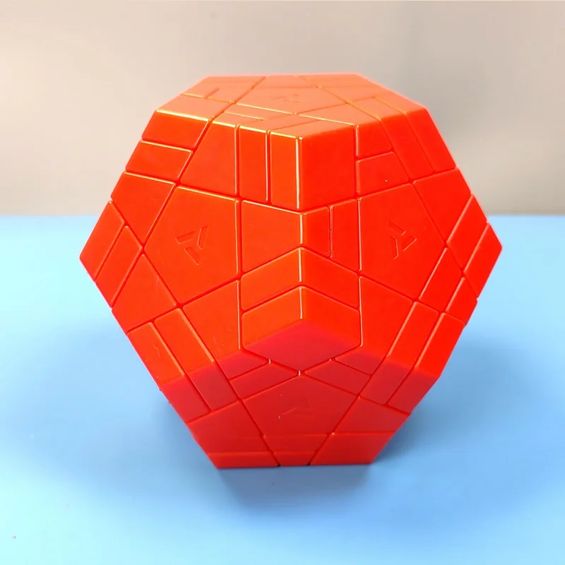 AJ Red Split Megaminxeds Magic Cube Dodecahedron Professional Neo Speed Twisty Puzzle Brain Teasers Antistress Educational Toys