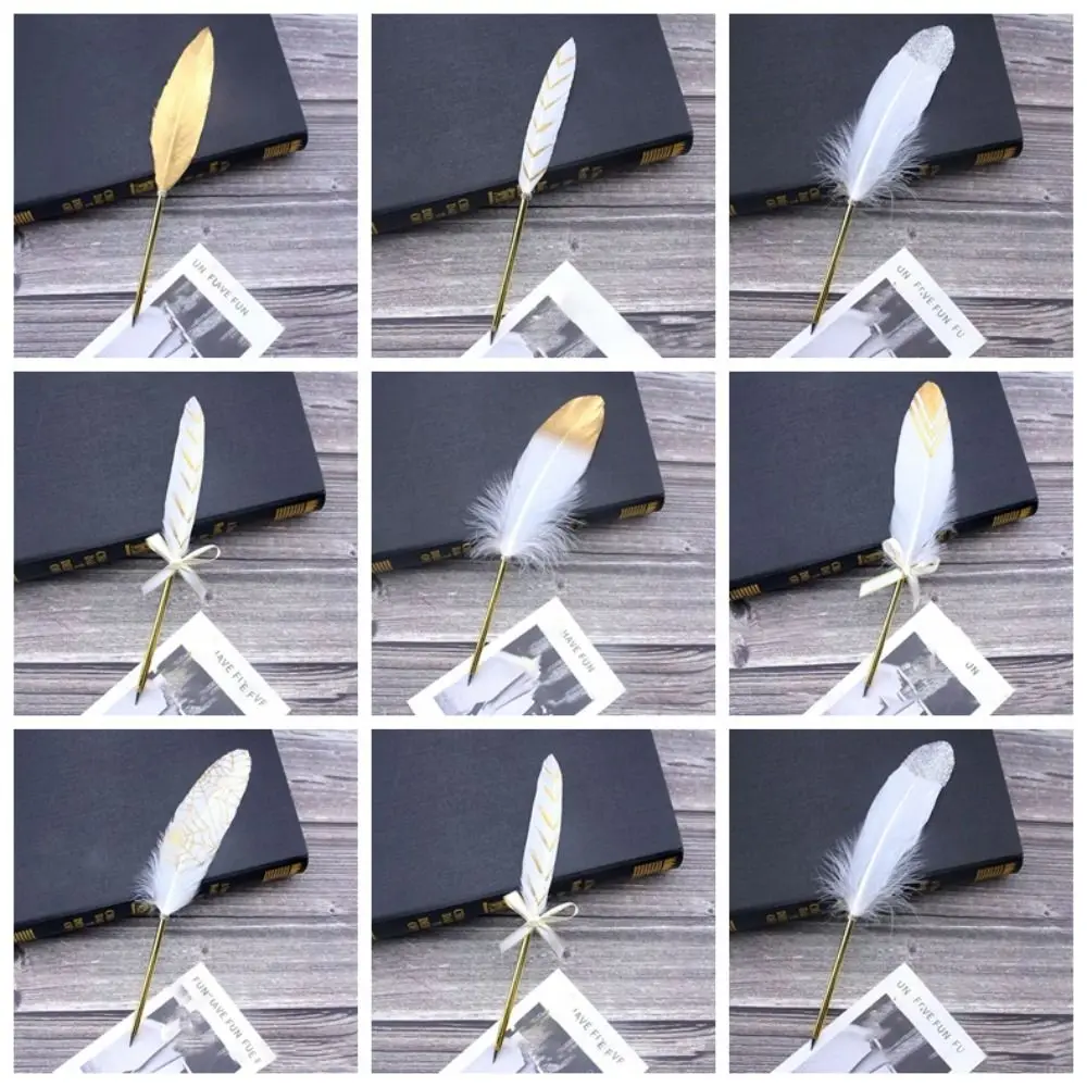 Presente de natal suave novidade papelaria canetas esferográficas assinatura ferramenta de escrita caneta de pena