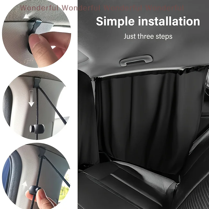 Задние шторы для автомобиля, затемняющие, для детей во время поездок