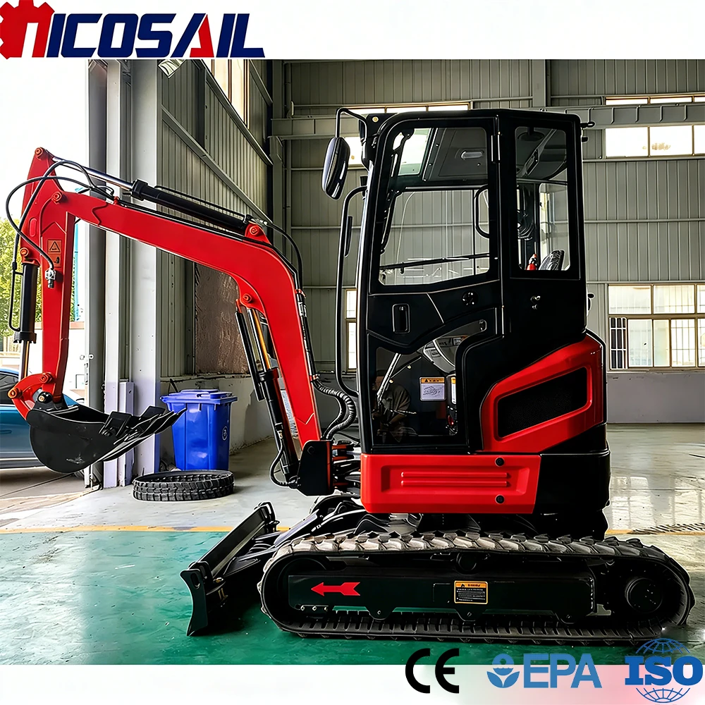 

2.5 Ton Compact Crawler Excavator CE Approved Euro 5 High Efficiency Simple Operation for Farmland Construction Work