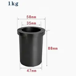 Induction ceramic graphite melting crucible For Gold Silver Copper Metal High-temperature Smelting Cup Jewelry Casting Tools