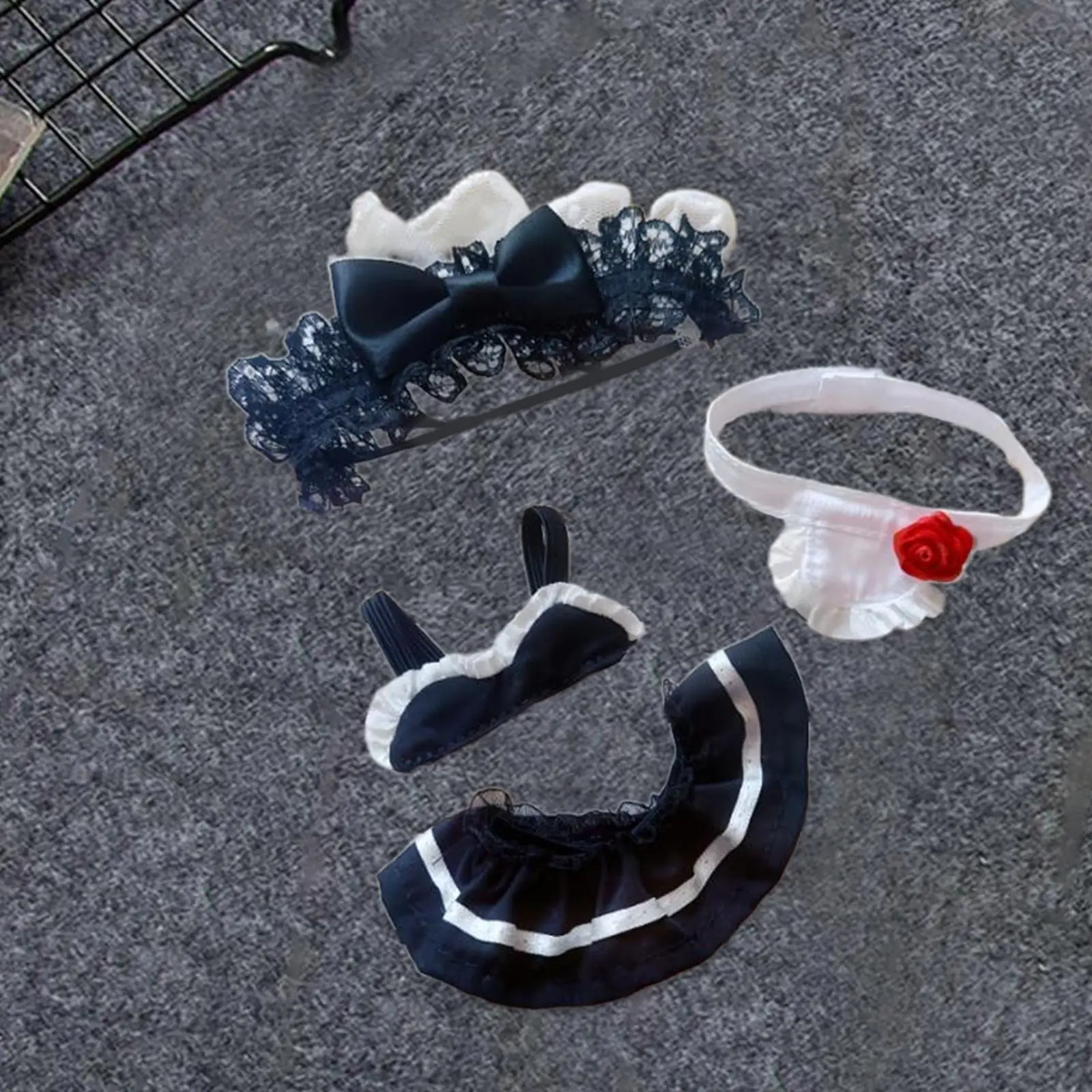 

Мягкая кукла, платье горничной, костюм для косплея, модная одежда, образовательный реквизит для фотосессии с головным убором, платье для куклы 5,91 дюйма