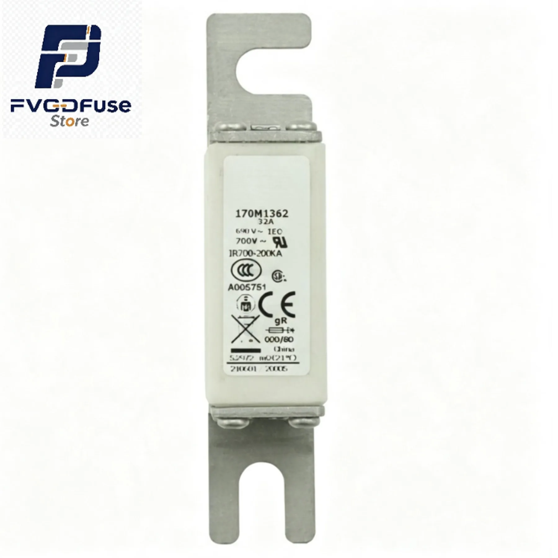 1/10PCS OEM 170M1362 32A 690V High Speed Square Body Semiconductor Protection Fuse