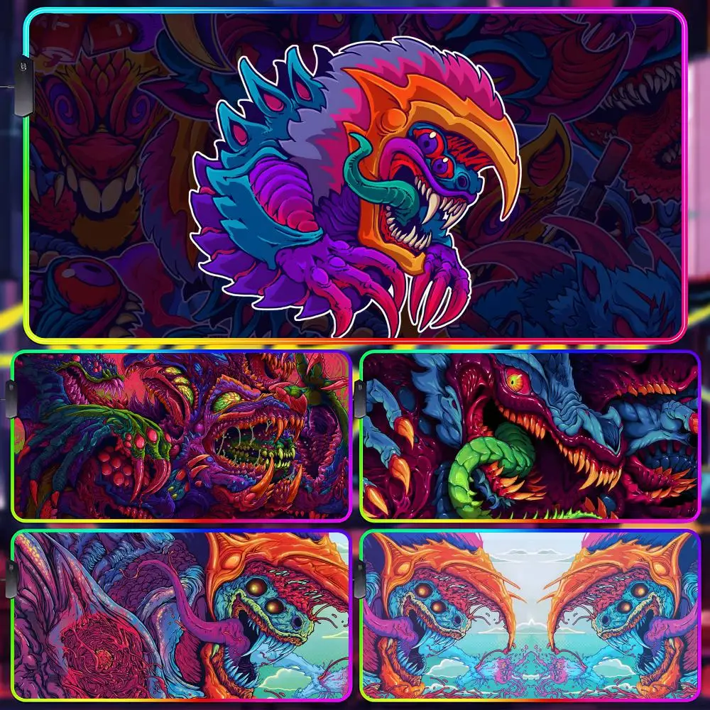 

Коврик для мыши Brock Hofer, геймерский люминесцентный светодиодный коврик для мыши, игровой стол, RGB настольный коврик, клавиатура, коврик для мыши для ПК