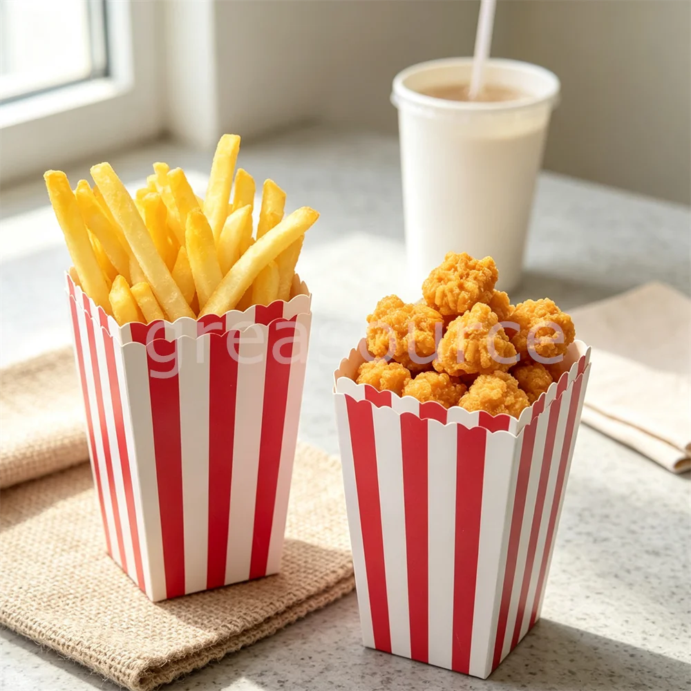 Boîte rouge et blanche en PVC - Fast Food With Snacks avis et prix