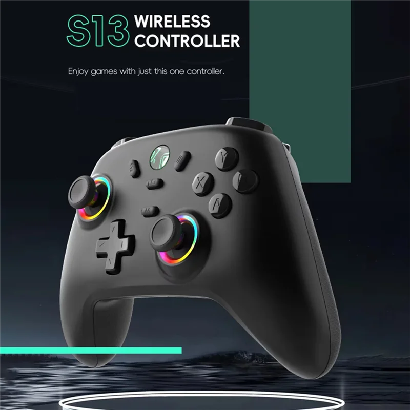 ABJF-Controlador de jogos sem fio, bastão 3D de efeito Hall, controlador de gamepad para PC/MAC/IOS/Laptop PC e jogos de vapor