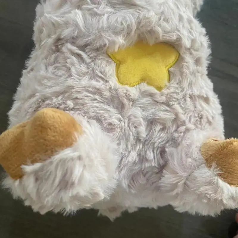 Bambola di pecora peluche traspirante peluche con luci musicali bambola di peluche peluche compagno di sonno per bambini adulti