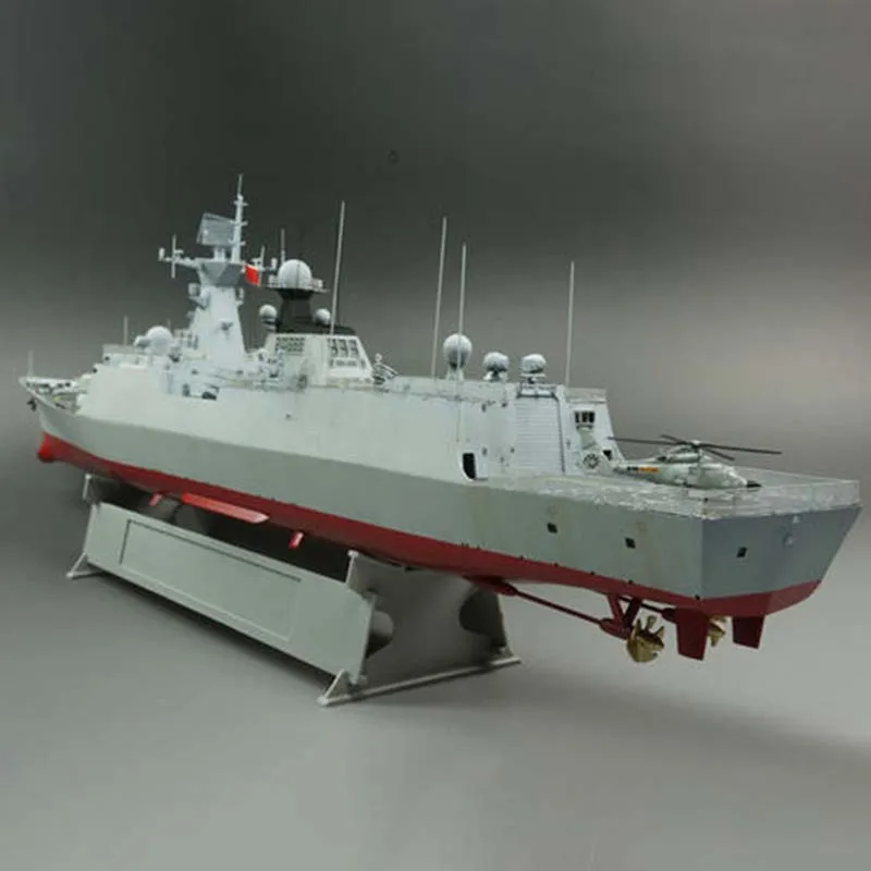 1/350 Assembled Warship Model Kit Navy Type 054A Guided Missile Frigate Model Kit Hand-assembled Ship Model