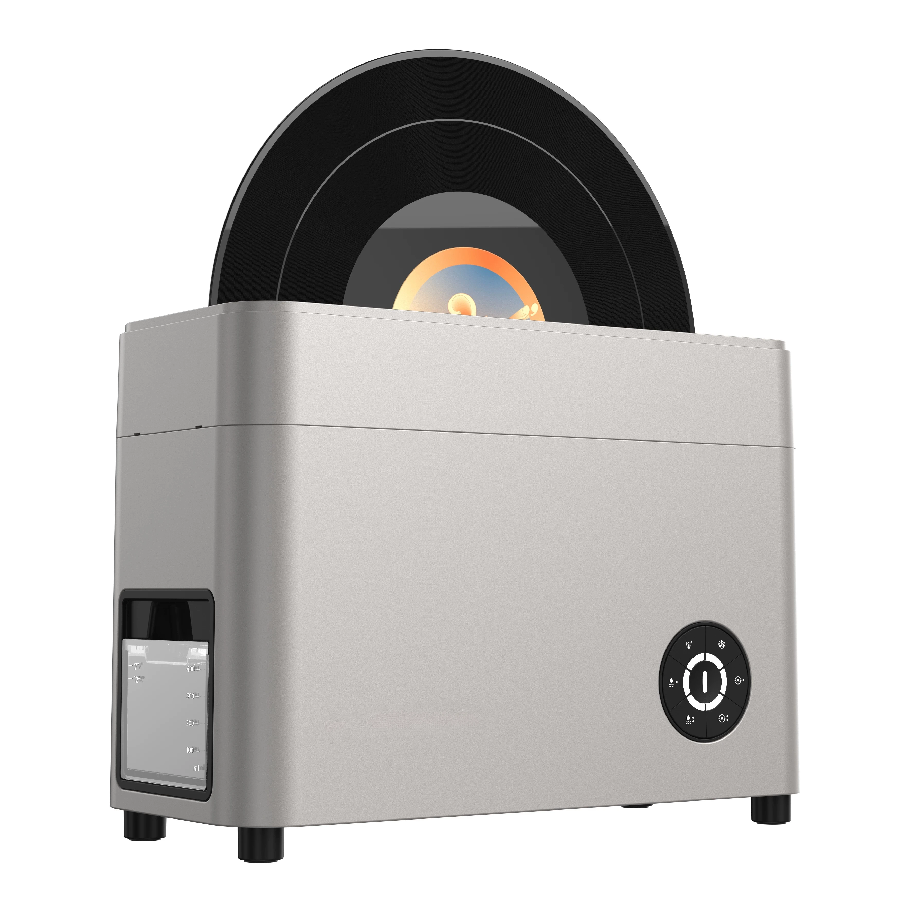 5 Minutes Automatic Vinyl Record Cleaner, Home Use All-in-One Cleaning Drying LP Disc Washer Machine