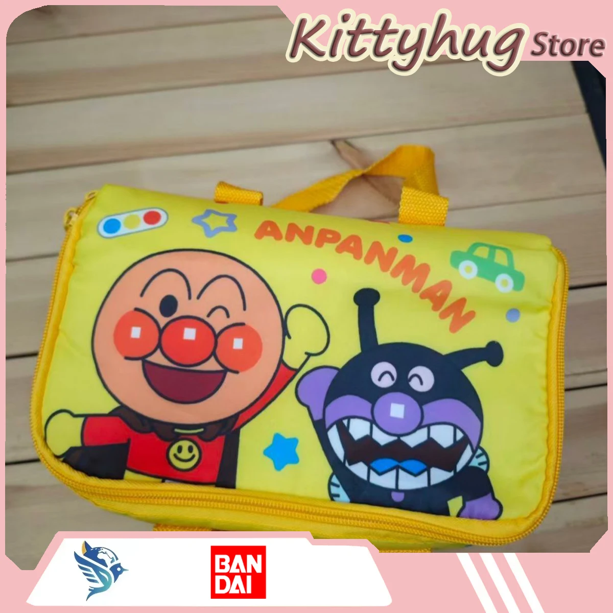Anpanman Insulated Lunch Box Bag Student Waterproof High-Capacity Lunch Bag Storage Bag Shopping Bag Lovely Gift