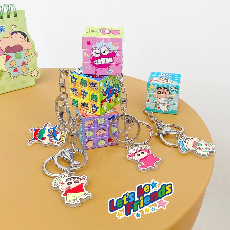 

Новый брелок с карандашом Шин-Чан, акриловая модель, брелок для школьной сумки, украшение для автомобиля, карандаш Шин-Чан, фигурки, подарки на день рождения