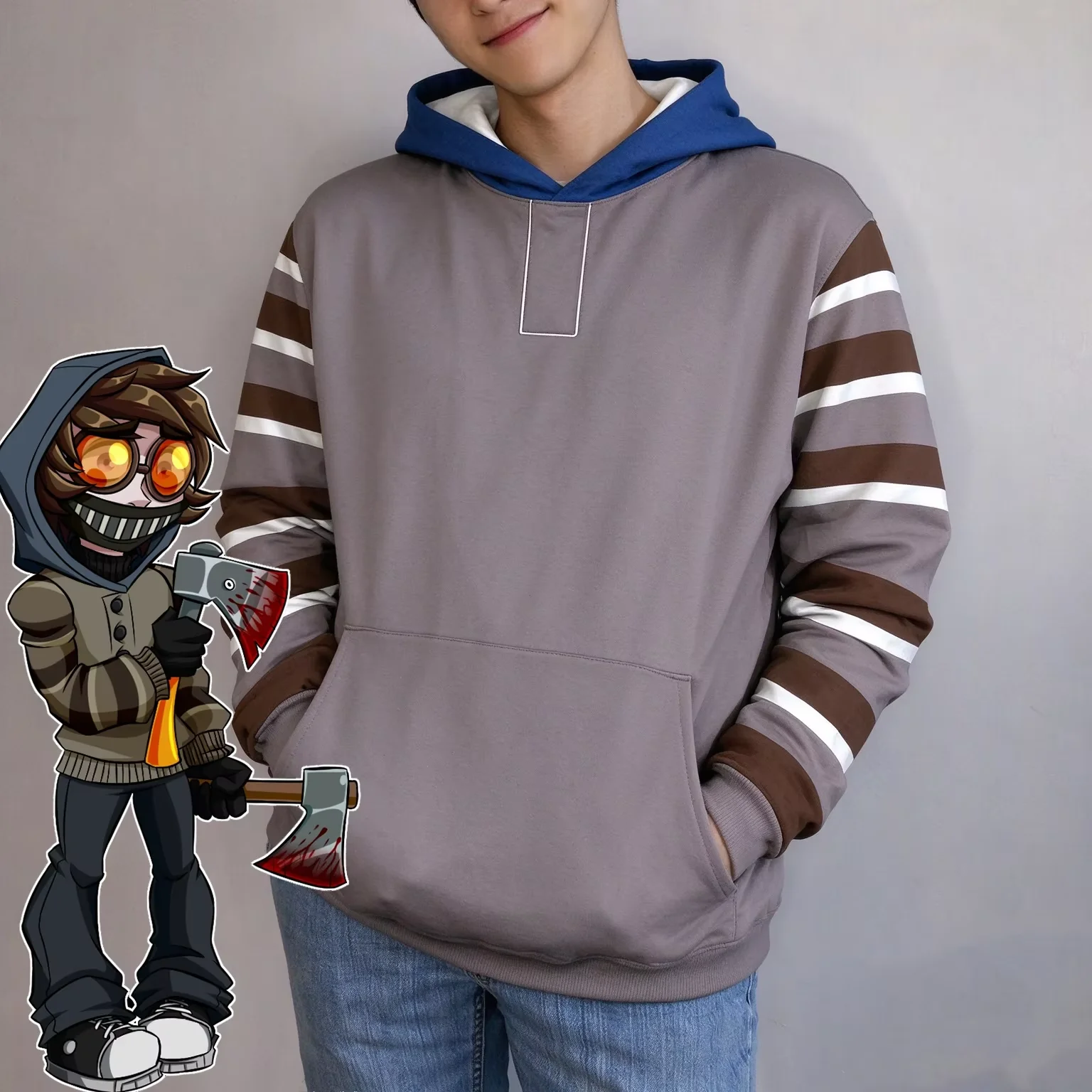 Creepypasta Ticci Toby Cosplay Pullover Hoodie Halloween Costume 3D Animation Sweatshirt Autumn/Winter Adults Kid Hoodies