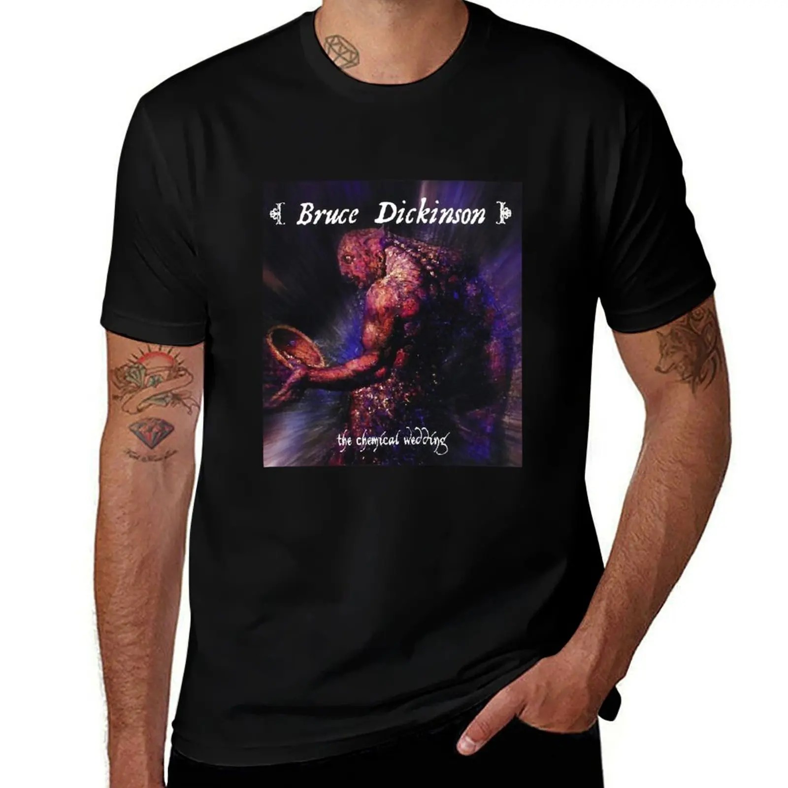 Passion Energetic Singer On Stage Attractive Cute Top Album Bruce Dickinson T-Shirt t shirt man plain T-Shirt