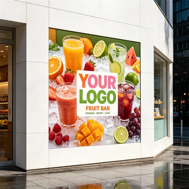 Any Size 100 cm Custom Stickers Suitable For Assisted Living Facility Coffee Shop Barber Shop Commercial Advertising Promotion