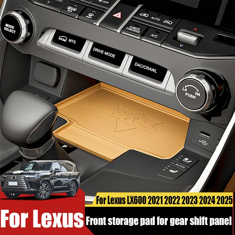 

Силиконовая накладка для модификации интерьера автомобиля, для передней панели хранения на панели переключения передач, для Lexus LX600 2021 2022 2023 2024 2025