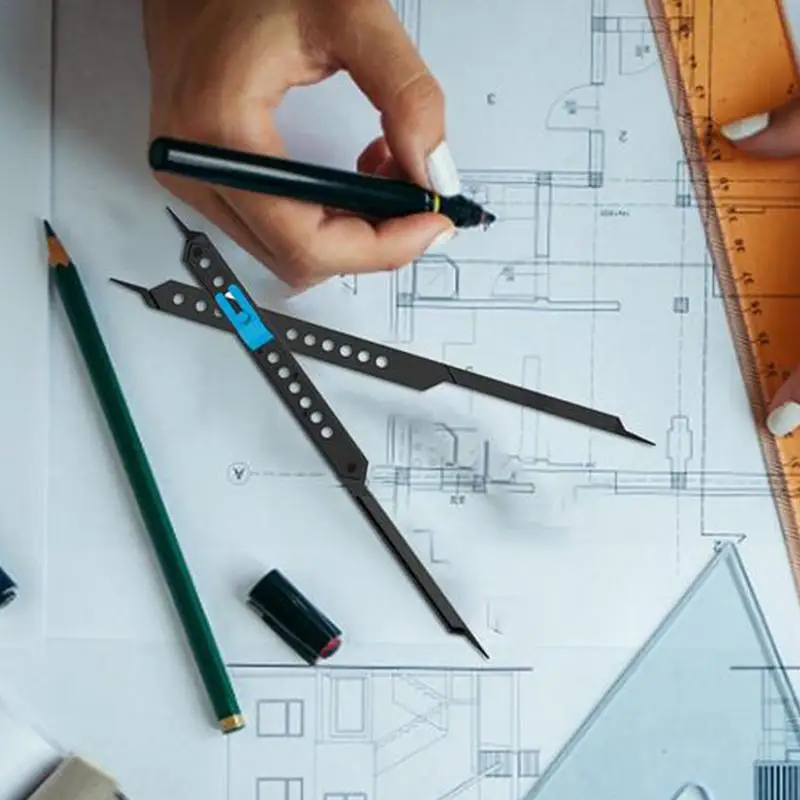 Strumento di disegno del divisore proporzionale regolabile da 1 pezzo per il divisore della scala del soggetto degli artisti alternativa per il progetto artistico