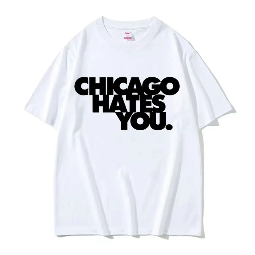 Rapper Chief Keef Chicago Hates You Same Style T Shirt Men Harajuku Hip Hop Vintage T-shirt Casual Tshirts