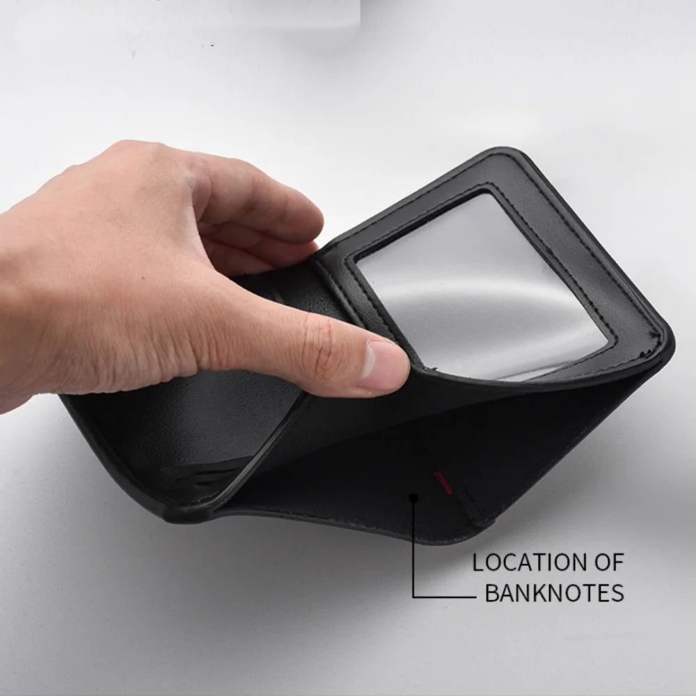 Pu Leather Wallet High-Quality Rfid Blocking Wallet Slim Wallet Secure For Daily Errands Travel Gift For Men