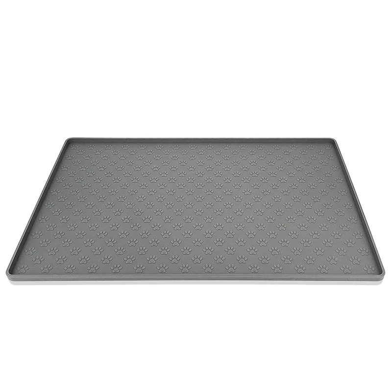 NONE Haustier Tischset Hundefutter Schüssel Matte Katzenfutter Matte Silikon wasserdicht Haustier Katze Hund trinken Fütterung Tischset Schüssel Pad Feeder Matten 6