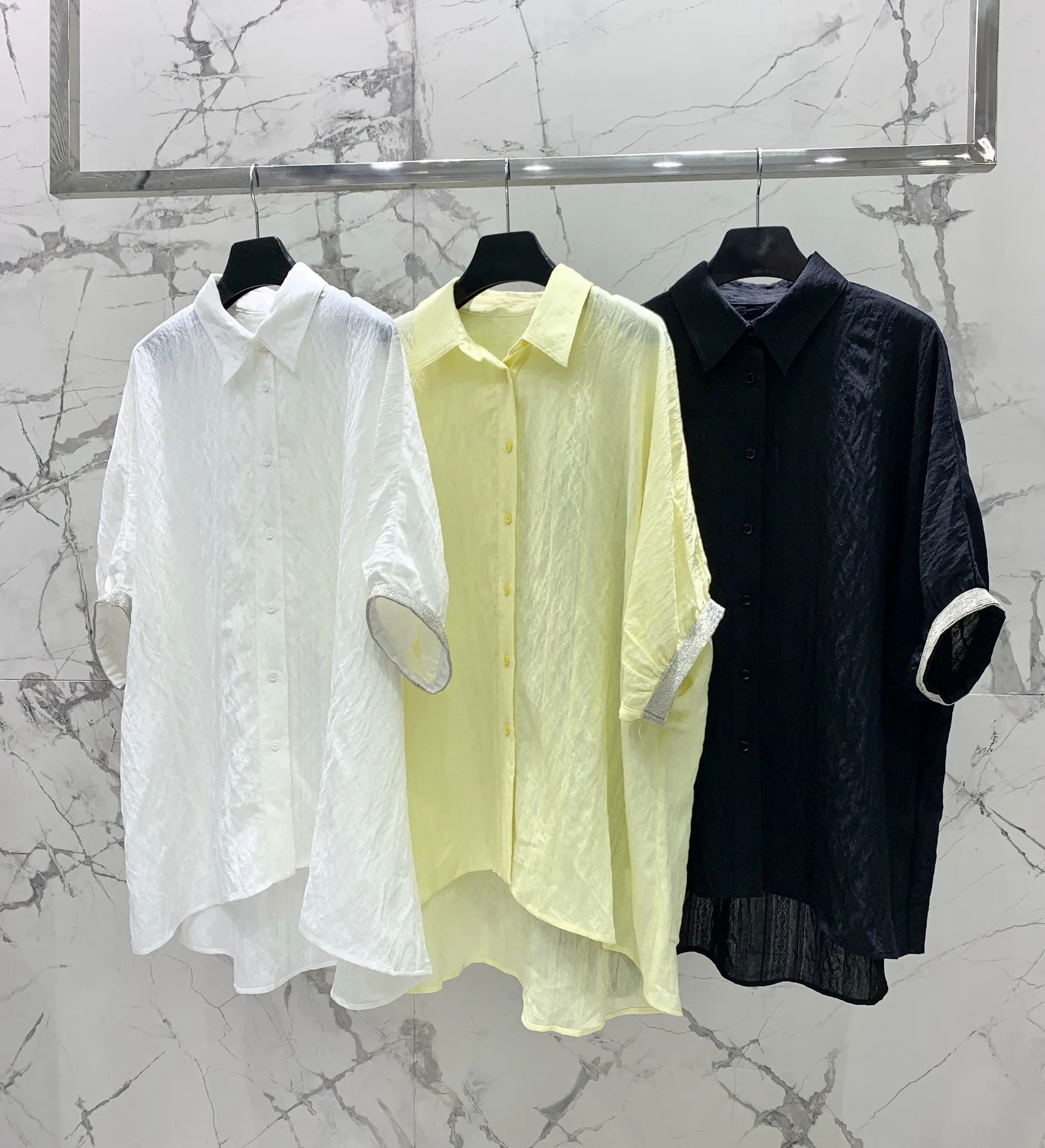 

2024 Women's Clothing Casual irregular shirt Spring Summer New No.40