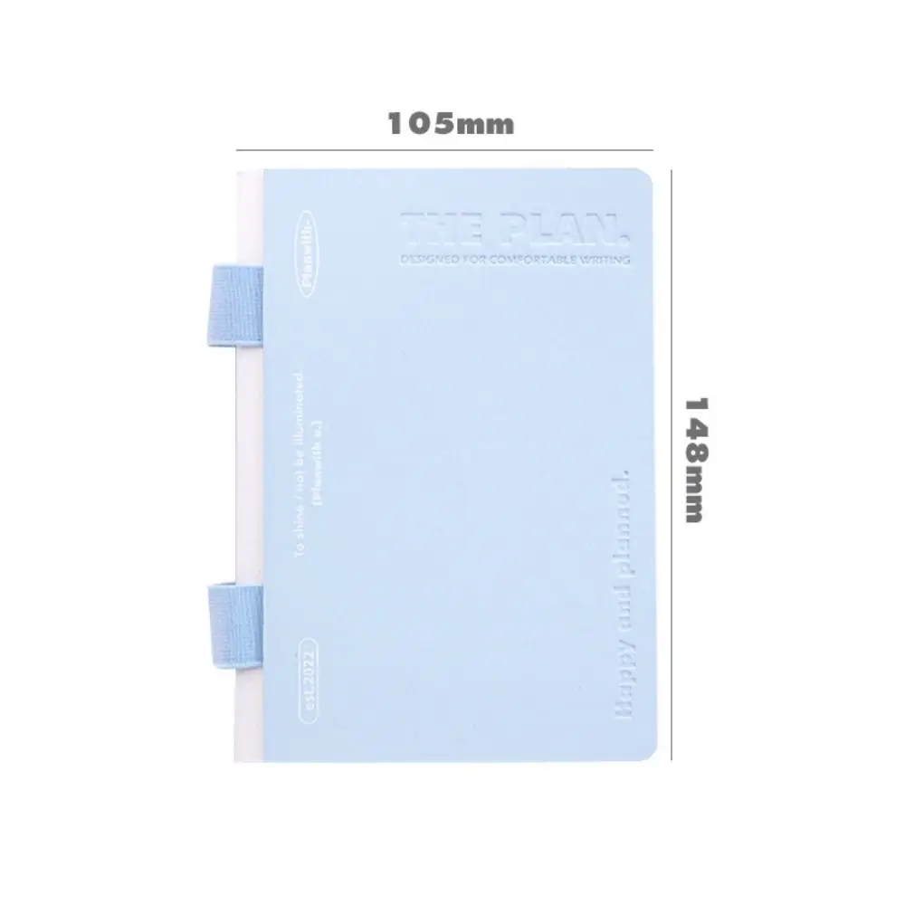 PU หนังหลวมโน้ตบุ๊คหน้าสี Gradient Binder เรียงราย Book Note Pads 112 แผ่น Daily Planner Notebook