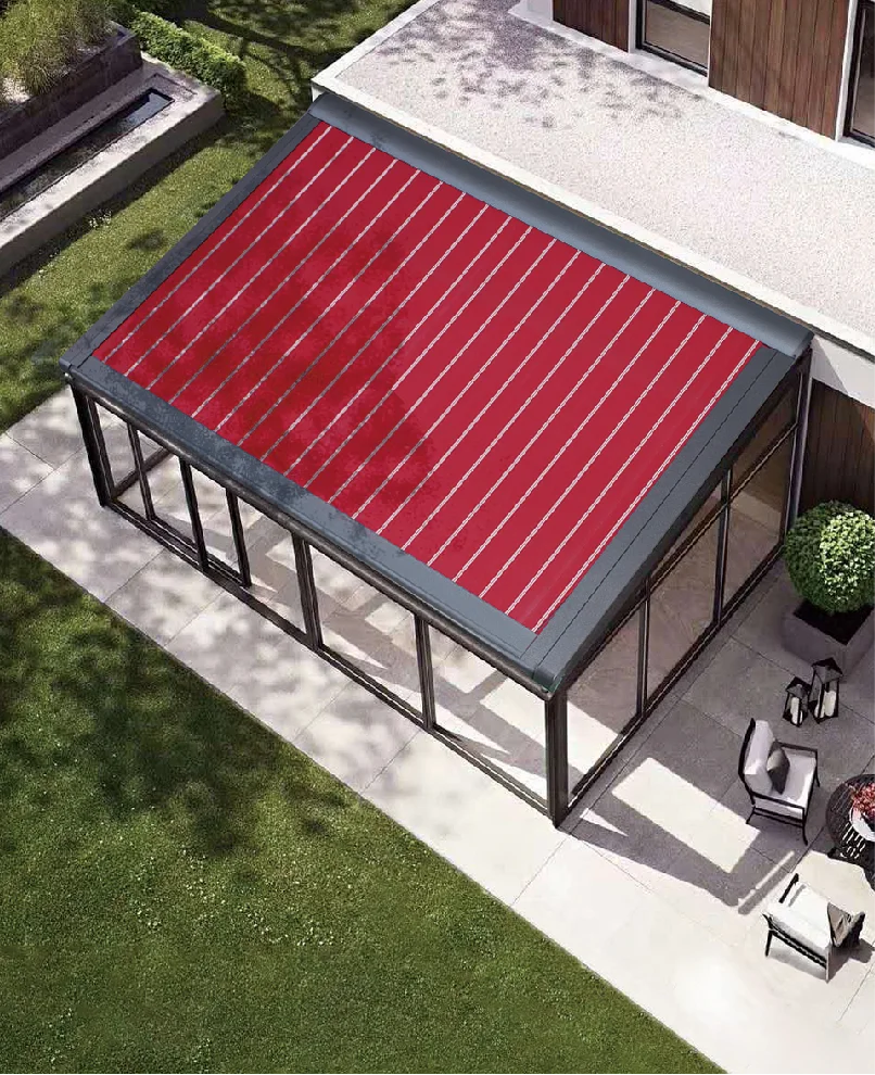 Factory Direct Motorized Retractable Extendable Aluminum Alloy Sunroof Awning Waterproof Windproof UV Protection Polyester