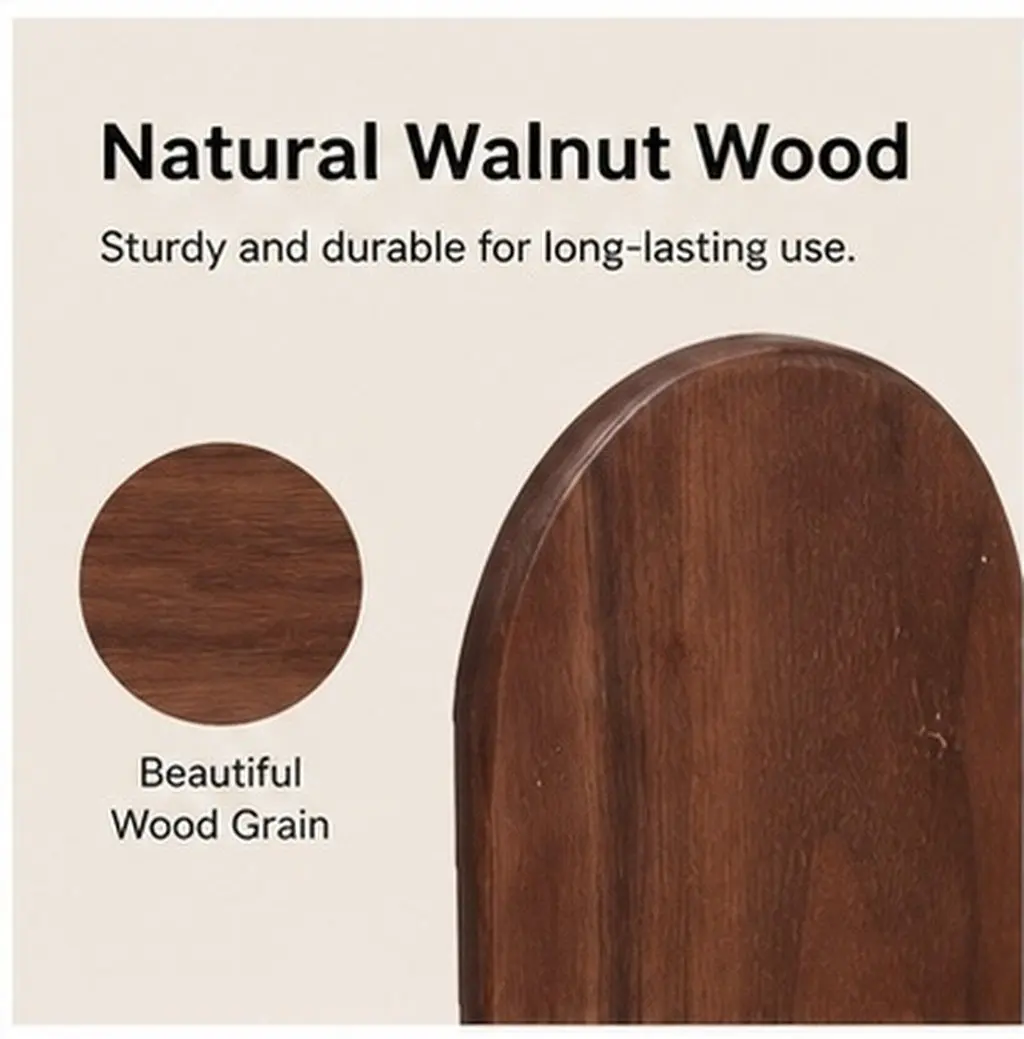 2Pcs Bookends Shelves Black Walnut Wooden Book Supports Organizer Rack for Office Classroom School Desktop File Magazine Holder