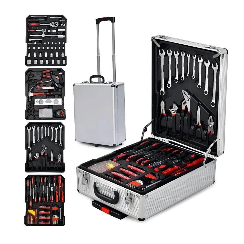 New Car Repair Tool Socket Wrench Set Ratchet Screwdriver Kit Socket Set Combo Tools Kit Bicycle Auto Workpro Canvas Painting