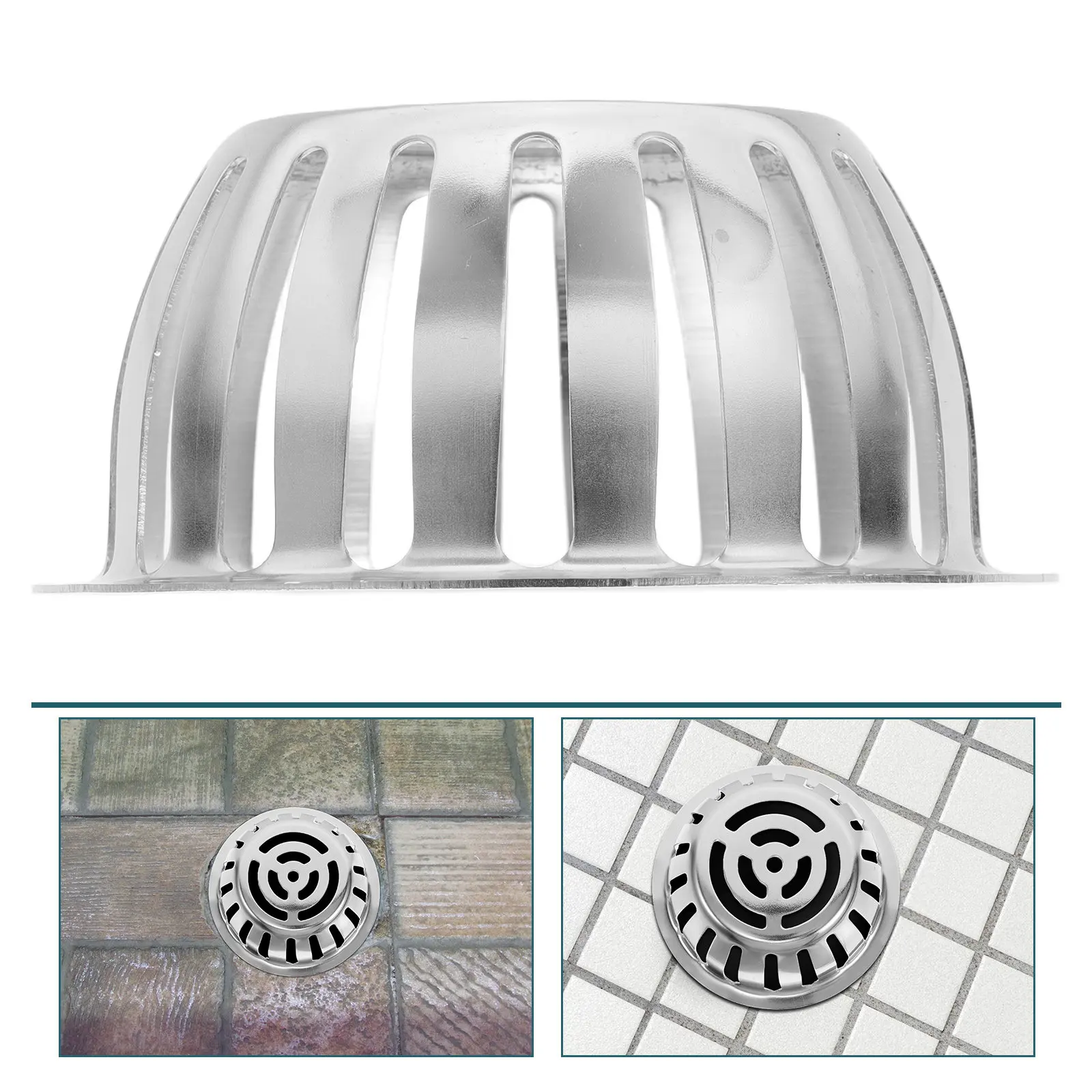 

Крышка для напольных дренажных систем из нержавеющей стали с функцией защиты от засоров, идеально подходит для балконов, гаражей, подвалов, легко чистится, современный дизайн