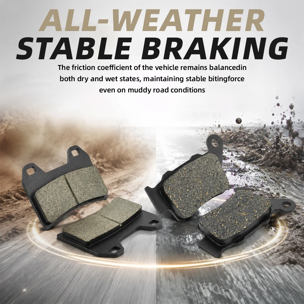 For CFMOTO 450MT Front Brake Pads Rear Pad Disc Brake Pads Add Graphite Motorcycles Accessories ADV Motorcycle Part Durable view 5