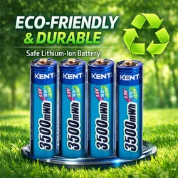 4PCS KENTLI AA Lithium Batteries 1.5v 3500mWh Rechargeable Wholesale Price for Electronic Products
