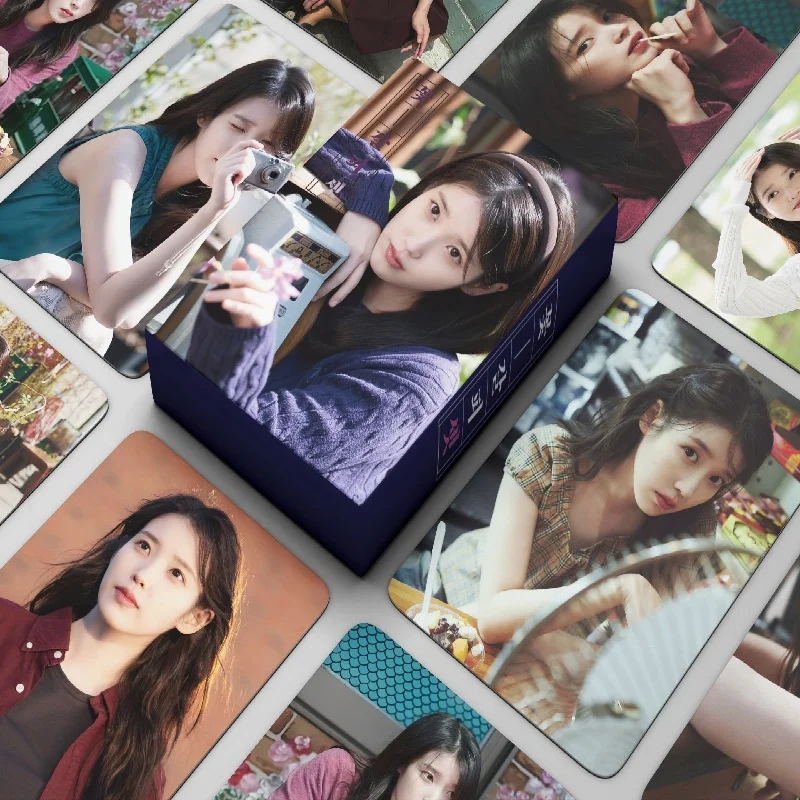 

55 шт./компл. IU Idol Girl, новая серия альбомов, высококачественные фотокарточки Lee Ji Eun HD Printd, ломо-карты, открытки, коллекция фанатов, подарок