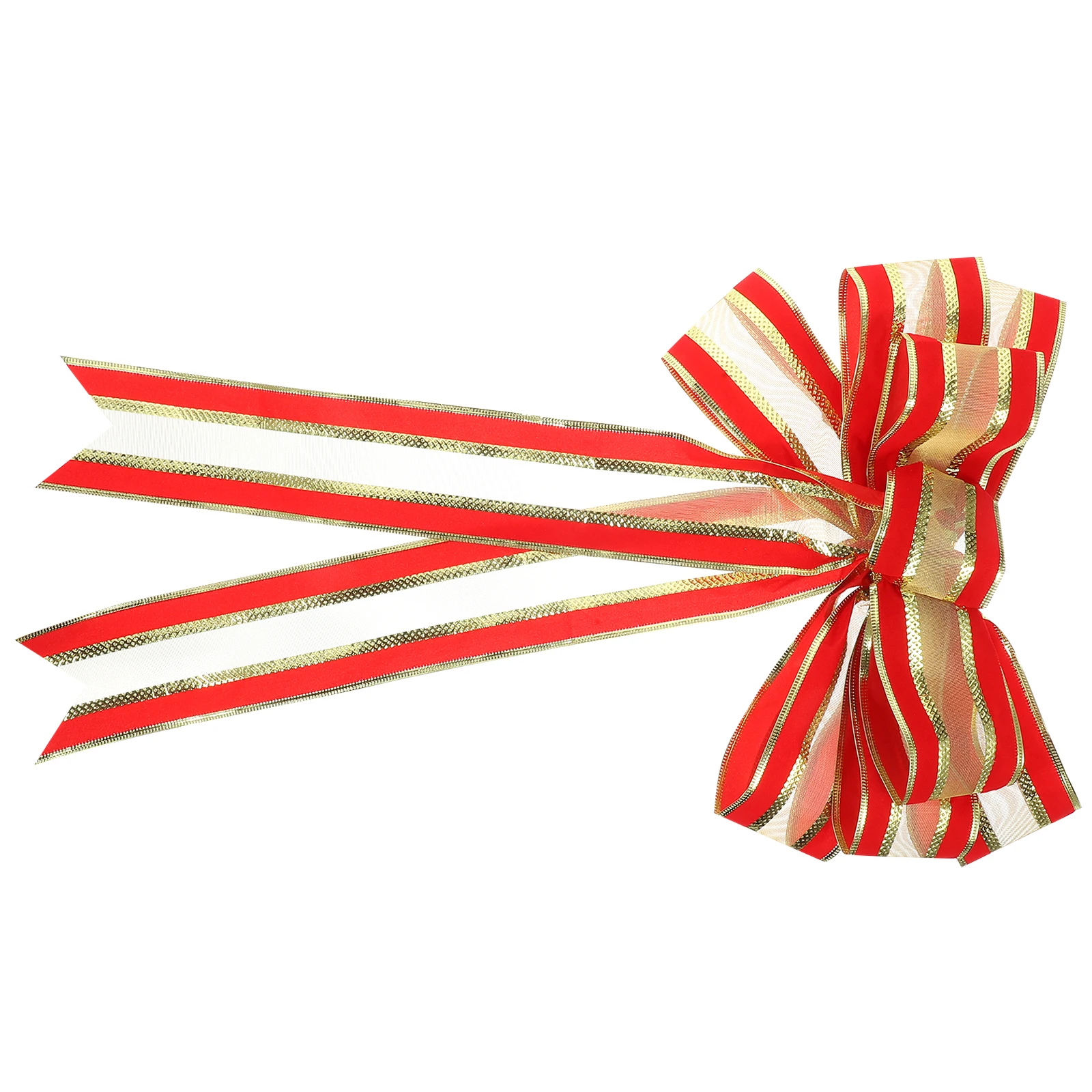 

Curtain Christmas Tree Pendant Bowknots Cloth Bows Hanging Decoration Decorations
