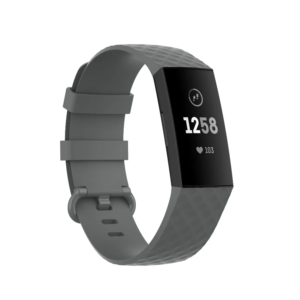 Силиконовый ремешок для мягкого спортивного ремешка для умных часов Fitbit Charge 3 4 SE