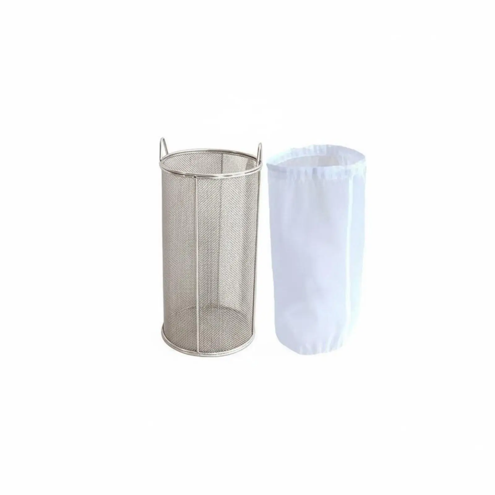Stainless Steel Strainer Reinforced Construction Kitchen Colander Basket for Home Fermentation and Canning