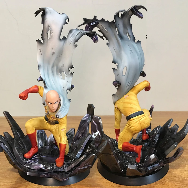 24cm um soco homem saitama xtra anime figura genos/caped baldy figura de ação tatsumaki/jigoku no fubuki estatueta modelo boneca brinquedos