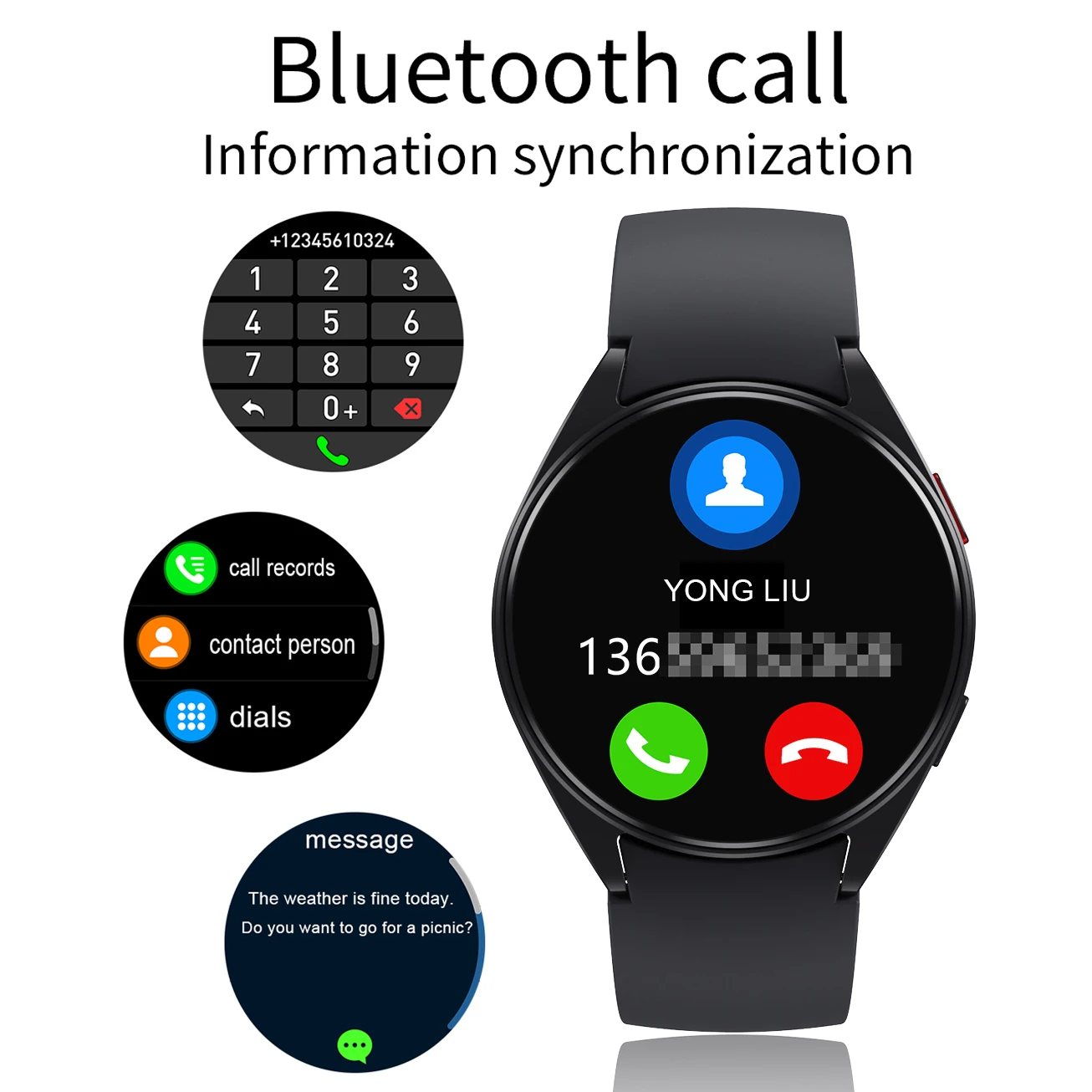 2024 New 1.39-inch HD large screen call smartwatch with heart rate blood pressure blood oxygen and multiple exercise modes watch