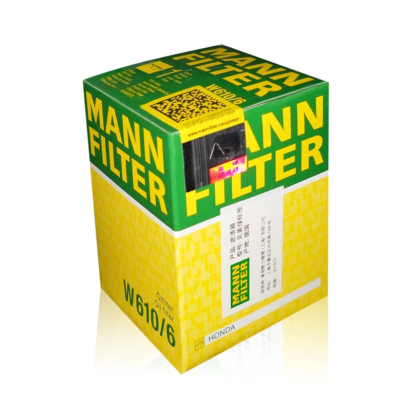 MANNFILTER Oil Filter W610/6 For Honda Fit 1.3 01-07 Brio 1.2 11-18 CR-Z 1.5 10-12 Capa 1.5 98-02 Jazz 1.4 02-04 15400-P0H-305