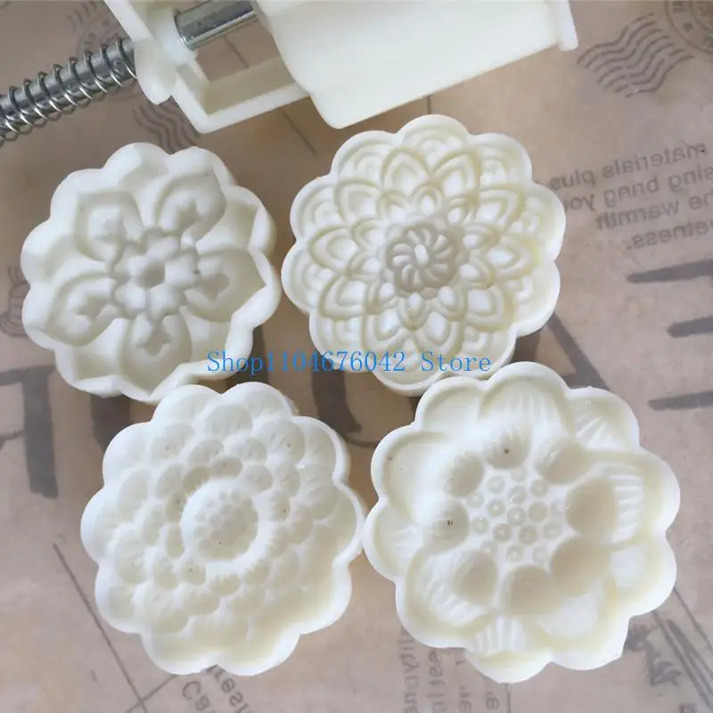 652F 75g Lotus Pastry Moulds Dessert Molds Dessert Mould Hand Pressure Tool Plastic Material Baking Accessories